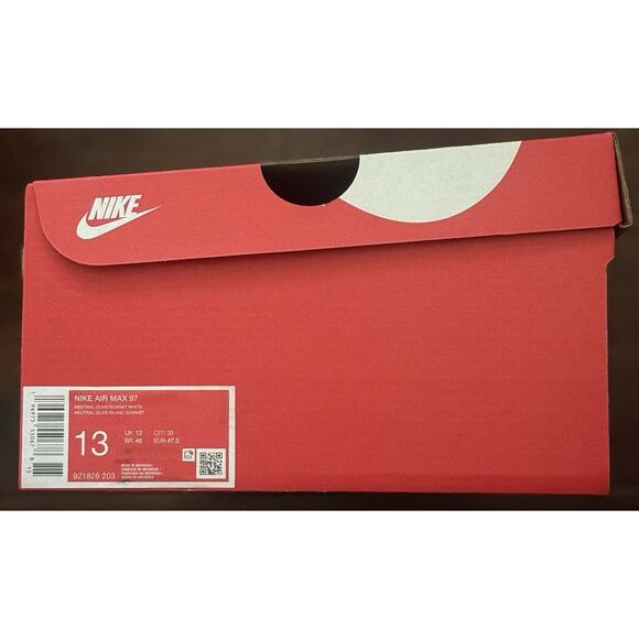 NEW Nike Air Max 97 Neutral Olive Summit White 921826-203 Men’s Size Multi - Picture 7 of 7